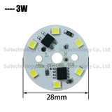DIY LED Bulb Lamp SMD 9W 40mm Light Chip AC 220V 10pcs Input Smart IC LED Bean For Bulb Light Downlight Spotlight SMD2835