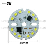DIY LED Bulb Lamp SMD 9W 40mm Light Chip AC 220V 10pcs Input Smart IC LED Bean For Bulb Light Downlight Spotlight SMD2835