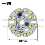 DIY LED Bulb Lamp SMD 9W 40mm Light Chip AC 220V 10pcs Input Smart IC LED Bean For Bulb Light Downlight Spotlight SMD2835