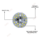DIY LED Bulb Lamp SMD 9W 40mm Light Chip AC 220V 10pcs Input Smart IC LED Bean For Bulb Light Downlight Spotlight SMD2835