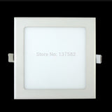 Dimmable LED Downlight 3W 4W 6W 9W 12W 15W 25W Square Ultrathin SMD 2835 Ceiling Panel Lights white / Warm White
