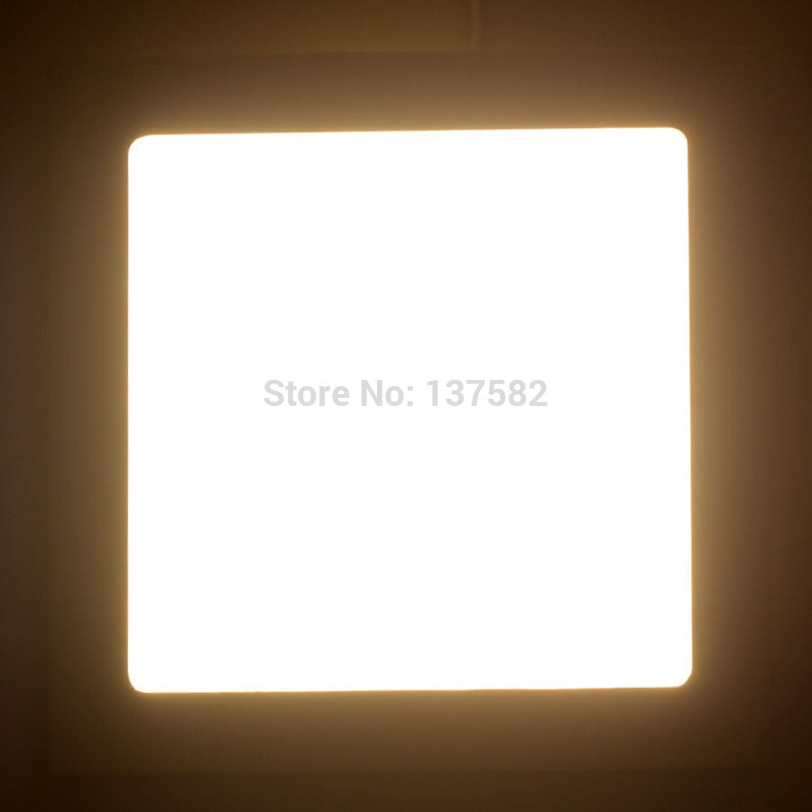 Dimmable LED Downlight 3W 4W 6W 9W 12W 15W 25W Square Ultrathin SMD 2835 Ceiling Panel Lights white / Warm White