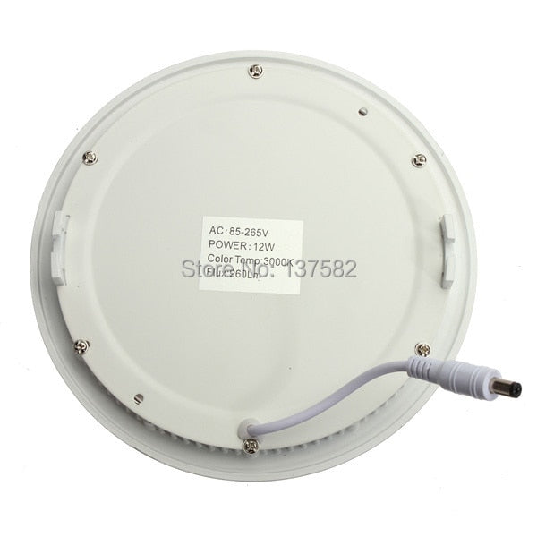 Round LED Panel Light 9W Recessed LED Ceiling Downlight Light AC85-265V LED Down Light Warm White/Cold White