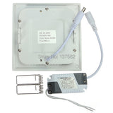 square warm white/natural white/cold white, SMD2835, high lumens 6W AC85-265V led mini panel light Ceiling downlight lighting