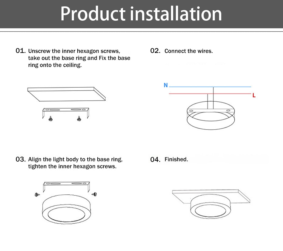 DBF Ultra-thin LED Surface Mounted Downlight 3W 5W 7W 9W Round Driverless Ceiling Spot Lamp for Cabinet Showcase Pictures Decor