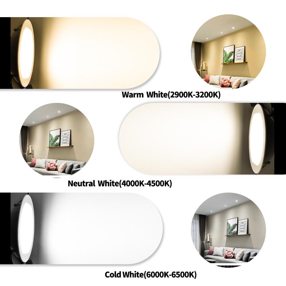 LED Downlight Recessed Lamp 6W 13W 20W Spot Light Home Decor Indoor Bathroom Living Room Outdoor Balcony IP65 Waterproof 220V