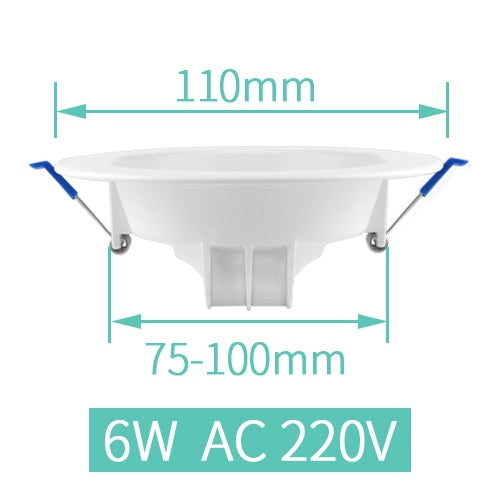 LED Downlight Recessed Lamp 6W 13W 20W Spot Light Home Decor Indoor Bathroom Living Room Outdoor Balcony IP65 Waterproof 220V