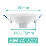 LED Downlight Recessed Lamp 6W 13W 20W Spot Light Home Decor Indoor Bathroom Living Room Outdoor Balcony IP65 Waterproof 220V