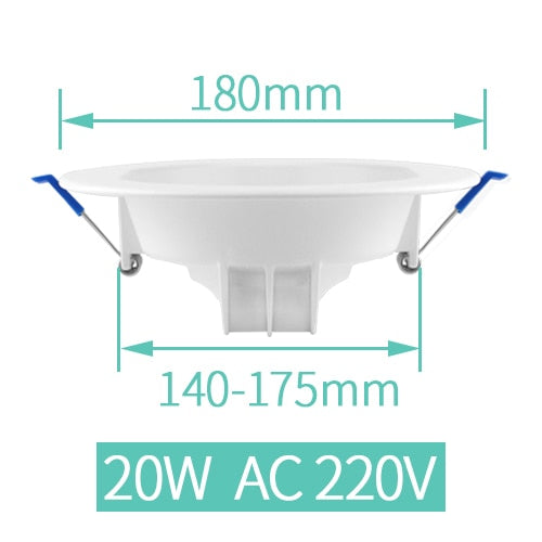 LED Downlight Recessed Lamp 6W 13W 20W Spot Light Home Decor Indoor Bathroom Living Room Outdoor Balcony IP65 Waterproof 220V