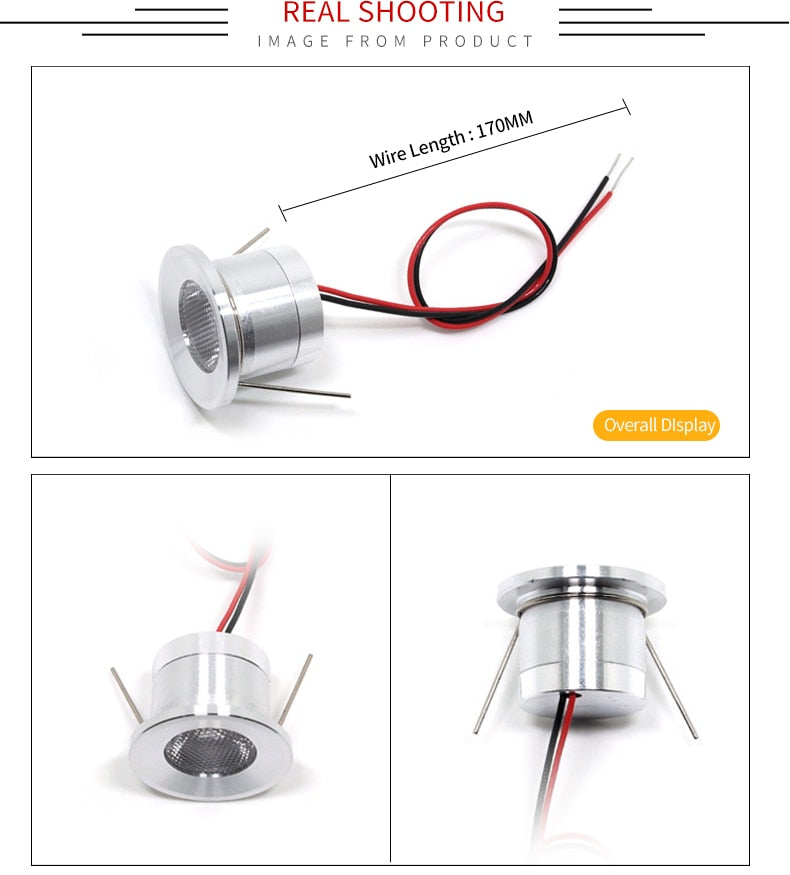 Spot Window display cabinet bar table 12V small spotlight 1W ceiling embedded ceiling Built-in led miniature mini downlight