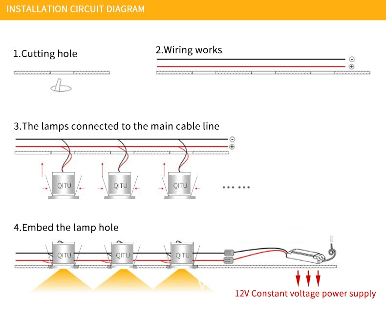 Spot Window display cabinet bar table 12V small spotlight 1W ceiling embedded ceiling Built-in led miniature mini downlight