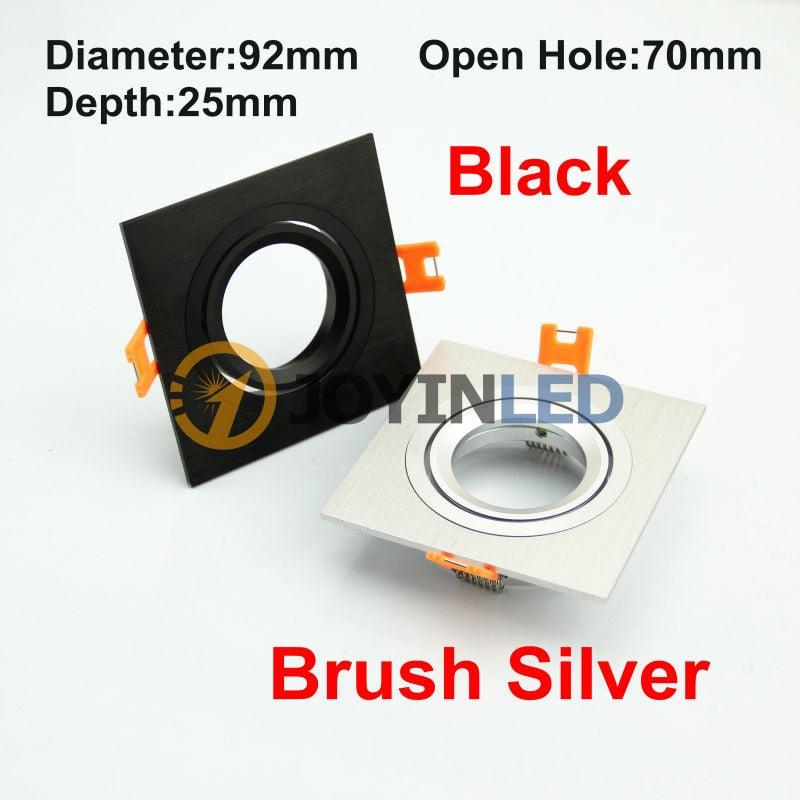 10pcs Black Color Aluminium Frame Whole Kit Recessed Downlights Fittings - LED Lights For Sale : Affordable LED Solutions : Wholesale Prices