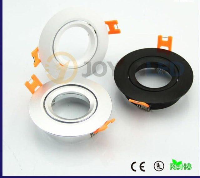 10pcs Black Color Aluminium Frame Whole Kit Recessed Downlights Fittings - LED Lights For Sale : Affordable LED Solutions : Wholesale Prices