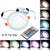 RGB Color With Remote Control Design 6W 9W 16W 24W Round LED Downlight AC85-265V