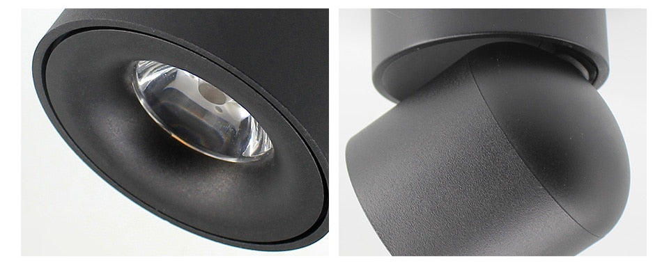 Led Surface Mounted Ceiling Downlight Adjustable 90 degrees Nordic Spot light for indoor Foyer , Living Room AC 90-260V