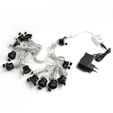  12V Mini LED Black Cabinet Lights Dimmable Lamp Set Remote Control 1.5W 27mm Cut Hole Ceiling Recessed Spot Downlights