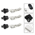  12V Mini LED Black Cabinet Lights Dimmable Lamp Set Remote Control 1.5W 27mm Cut Hole Ceiling Recessed Spot Downlights