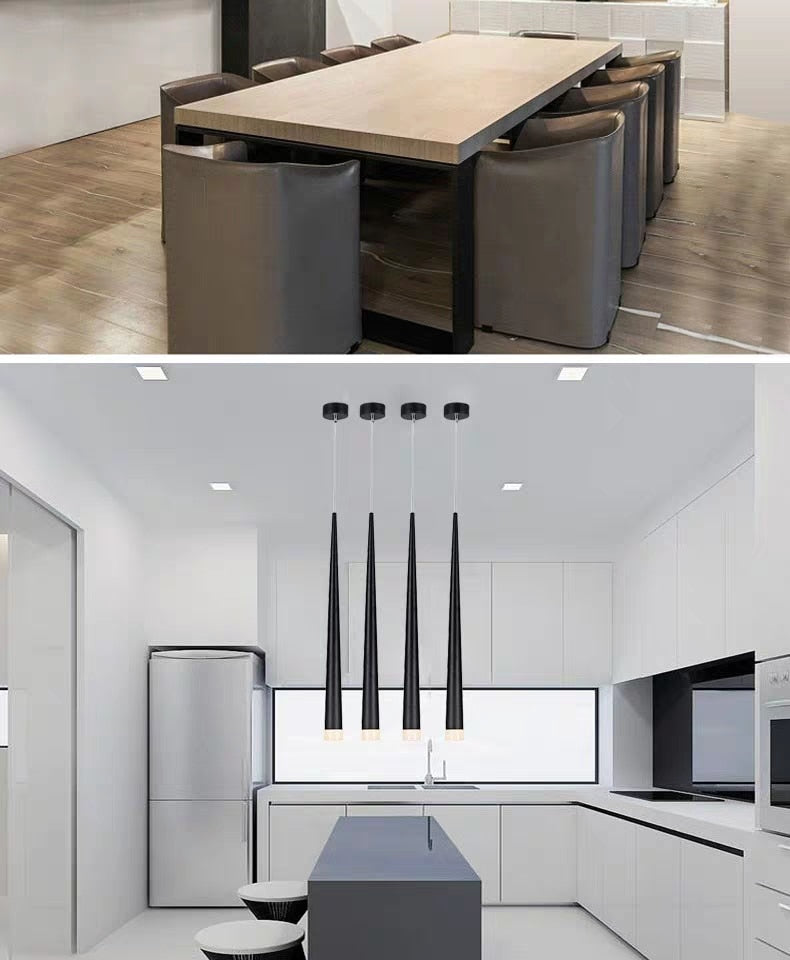 Led long downlight chandelier individual creativity modern dining room chandelier stair light kitchen chandelier bar Chandelier