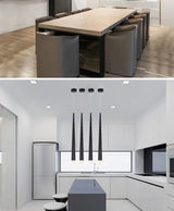 Led long downlight chandelier individual creativity modern dining room chandelier stair light kitchen chandelier bar Chandelier