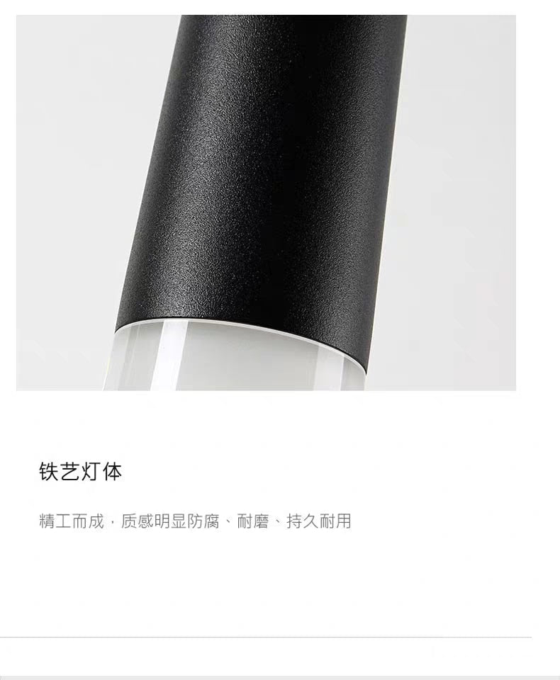 Led long downlight chandelier individual creativity modern dining room chandelier stair light kitchen chandelier bar Chandelier