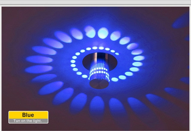 Led Downlight Colorful Recessed Ceiling Lamp Surface Mounted Led Spot Lamp 3W  Corridor KTV Bar Party Hotel Ceiling Downlight