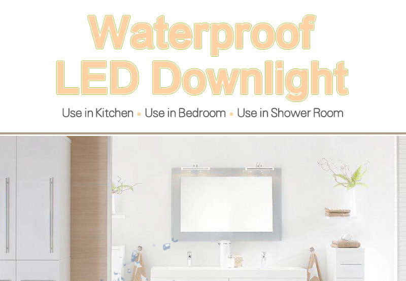 Dimmable Waterproof LED Downlight AC220V 230V 5W 7W 9W 12W 15W 18W 24W LED indoor Lamp Recessed LED Spot Light For Bathroom