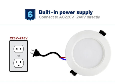 Dimmable Waterproof LED Downlight AC220V 230V 5W 7W 9W 12W 15W 18W 24W LED indoor Lamp Recessed LED Spot Light For Bathroom