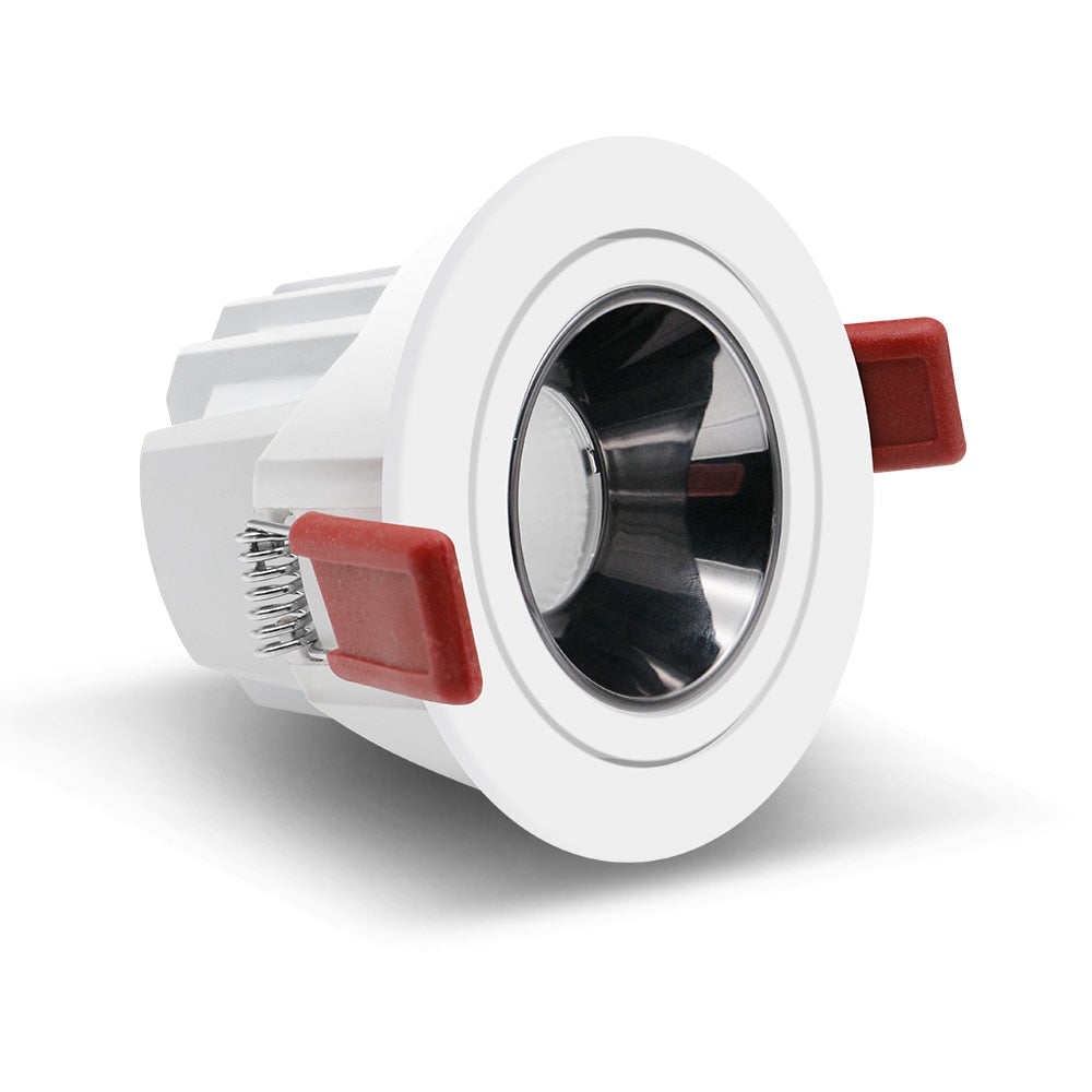 New Anti-glare LED Recessed Downlight Dimmable 7W 12W LED Ceiling Spot Light 3000K/4000K/6000K Angle Adjust Spot Lamp