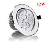  3W 5W 7W 9W 12W 15W LED Downlight Warm White/Cold White Recessed LED Ceiling Spot Light+AC85-265V Driver for Kitchen Foyer