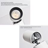DBF 90 Foldable Recessed Ceiling Downlight 7W 12W Black/White Housing 360 Degree Rotatable 3000K/4000K/6000K Ceiling Spot Light