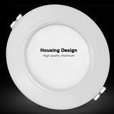  6W RGB+CCT LED Downlight AC100-240V Round Smart Led panel light dimmable compatible APP/2.4G Hz RF FUT092 remote control