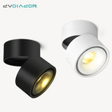 LED Surface Ceiling Light 7W 12W 15W Ceiling Lamp 220V 110V ,Foldable and  Rotatable COB Spot light for Home Decor