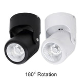 LED Surface Ceiling Light 7W 12W 15W Ceiling Lamp 220V 110V ,Foldable and  Rotatable COB Spot light for Home Decor