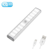 PIR Motion Sensor LED Light USB Wireless LED Kitchen/Wall Lamp 3 Mode Brightness Level 30 LED Closet/Wardrobe/Under Cabinet Light