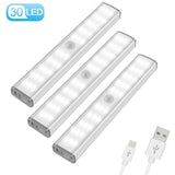 PIR Motion Sensor LED Light USB Wireless LED Kitchen/Wall Lamp 3 Mode Brightness Level 30 LED Closet/Wardrobe/Under Cabinet Light