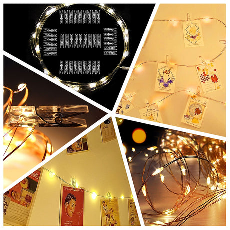 Photo Clip USB LED String Lights Fairy Lights Outdoor Battery Operated Garland Christmas Decoration Party Wedding Xmas