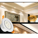 White Black LED COB Spotlight Ceiling lamp AC85-265V 3W 5W 7W 9W 12W 15W Aluminum recessed downlights round led panel light Spot