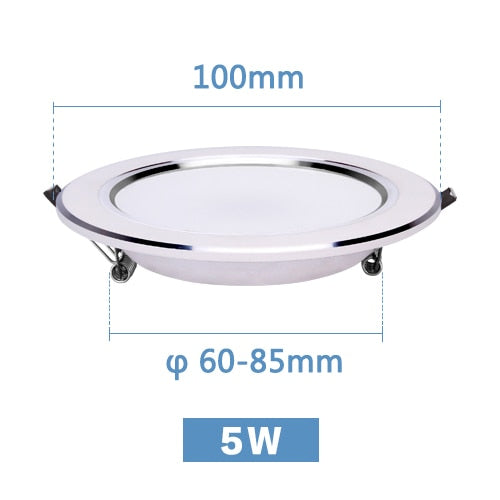 LED Downlight 3W 5W 7W 9W 12W 15W Round Recessed Lamp 220V 230V 240V 110V Home Decor Bedroom Kitchen Indoor Spot Lighting