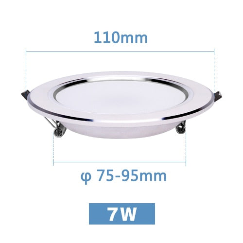 LED Downlight 3W 5W 7W 9W 12W 15W Round Recessed Lamp 220V 230V 240V 110V Home Decor Bedroom Kitchen Indoor Spot Lighting