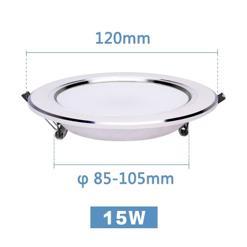 LED Downlight 3W 5W 7W 9W 12W 15W Round Recessed Lamp 220V 230V 240V 110V Home Decor Bedroom Kitchen Indoor Spot Lighting