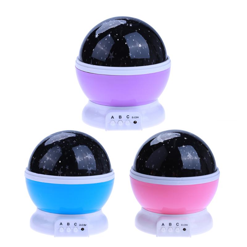 LED Night Light Projector Star Moon Sky Rotating Sleep Romantic LED USB Projection Lamp for Children Baby Bedroom Gifts