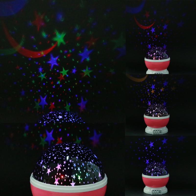 LED Night Light Projector Star Moon Sky Rotating Sleep Romantic LED USB Projection Lamp for Children Baby Bedroom Gifts