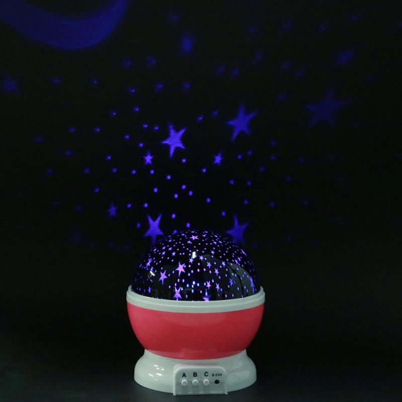 LED Night Light Projector Star Moon Sky Rotating Sleep Romantic LED USB Projection Lamp for Children Baby Bedroom Gifts