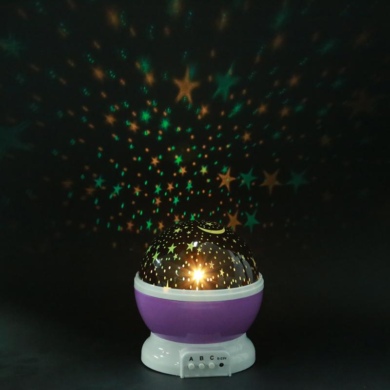 LED Night Light Projector Star Moon Sky Rotating Sleep Romantic LED USB Projection Lamp for Children Baby Bedroom Gifts