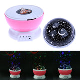 LED Night Light Projector Star Moon Sky Rotating Sleep Romantic LED USB Projection Lamp for Children Baby Bedroom Gifts