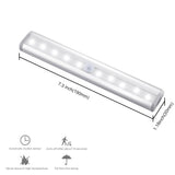 LED Under Cabinet Light PIR Motion Sensor Lamp 10 LEDs lighting for Wardrobe Cupboard Closet Kitchen night light