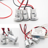 IP65 1W 12V Mini LED Downlight Dimmable Outdoor Spotlight Stair Cabinet Light Black White Silver Shell Spot Lighting Sauna