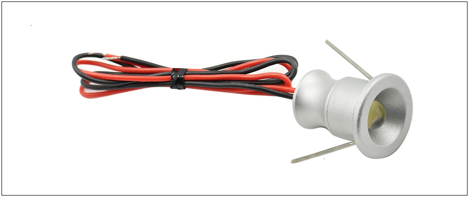 LEDIARY IP65 DC12V Mini LED Spot Cabinet Lights Downlight 15mm Cut Hole RA80 Under Cabinet Jewelry Display Ceiling Recessed Lamp