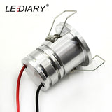 LEDIARY IP44 Waterproof Mini Spot LED Silvery 110V-220V 3W Ceiling Recessed Downlight 27mm Cut Hole Outdoor Proof Balcony Use