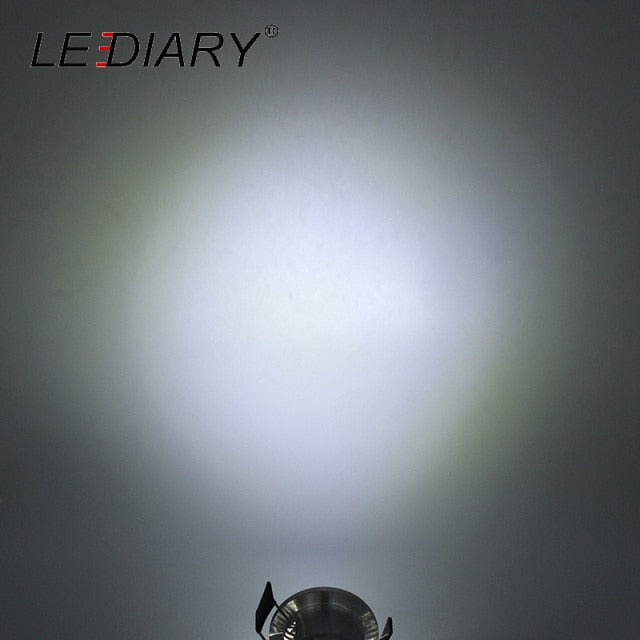 LEDIARY IP44 Waterproof Mini Spot LED Silvery 110V-220V 3W Ceiling Recessed Downlight 27mm Cut Hole Outdoor Proof Balcony Use